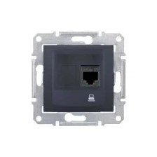 Розетка компьютерная RJ45 Cat.5 Schneider Electric SEDNA, графит, SDN4500170