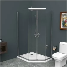 Душевой уголок BelBagno Uno 120х90 UNO-195-PH-2-120/90-C-Cr профиль Хром стекло прозрачное